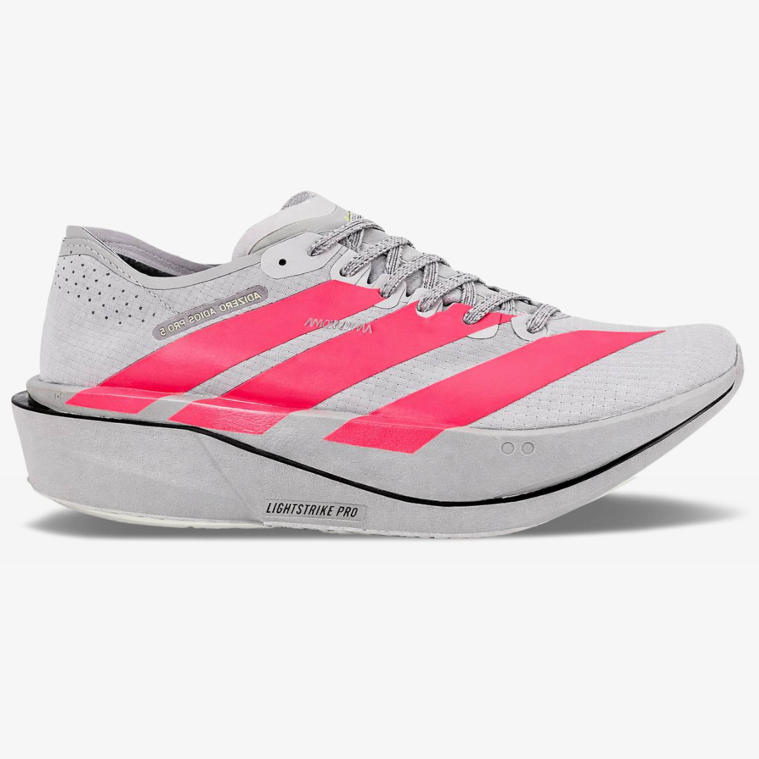 Tênis Adidas Adizero Adios Pro 5 - Cinza/Vermelho