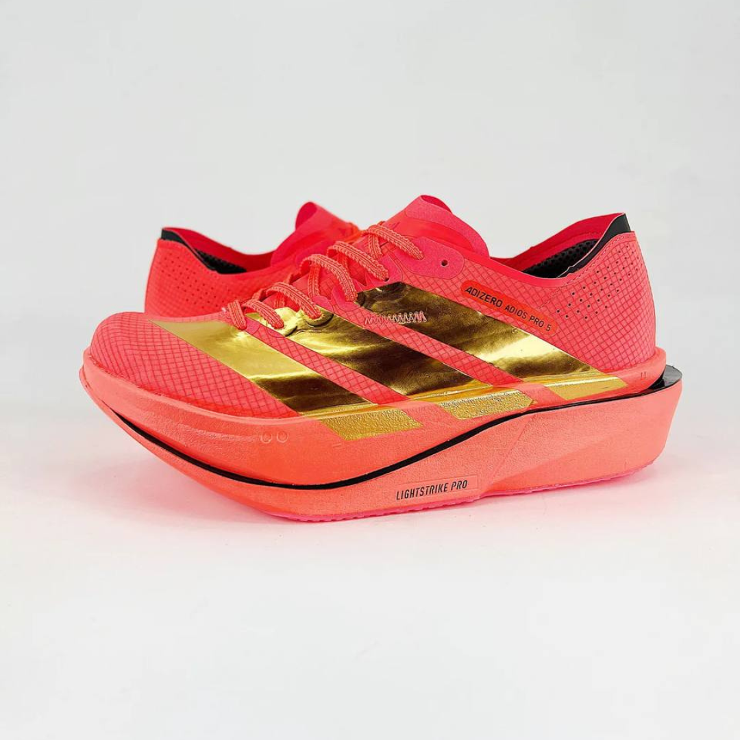 Tênis Adidas Adizero Adios Pro 5 - Vermelho/Dourado
