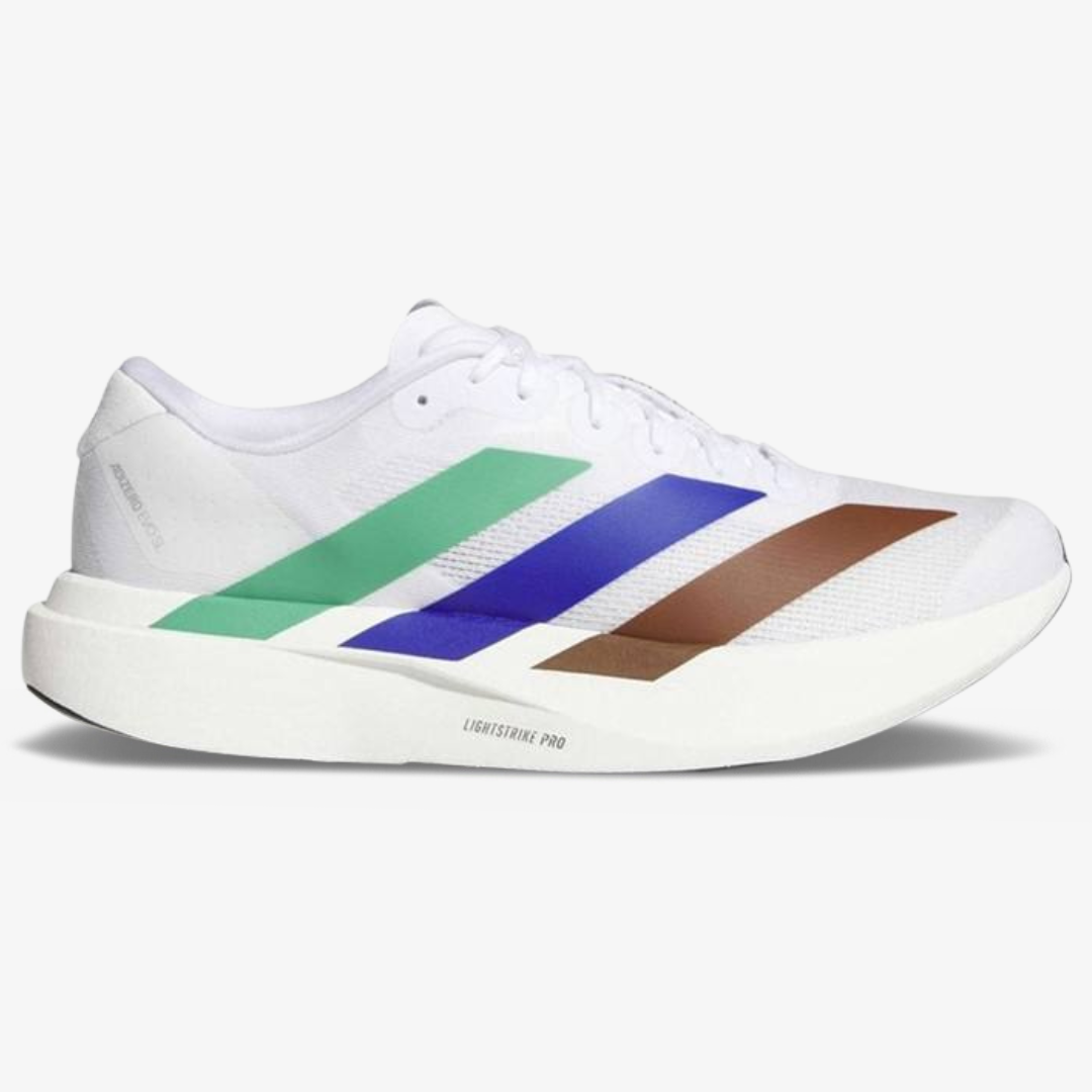 Tênis Adidas Adizero EVO SL - Branco/Verde/Azul/Marrom