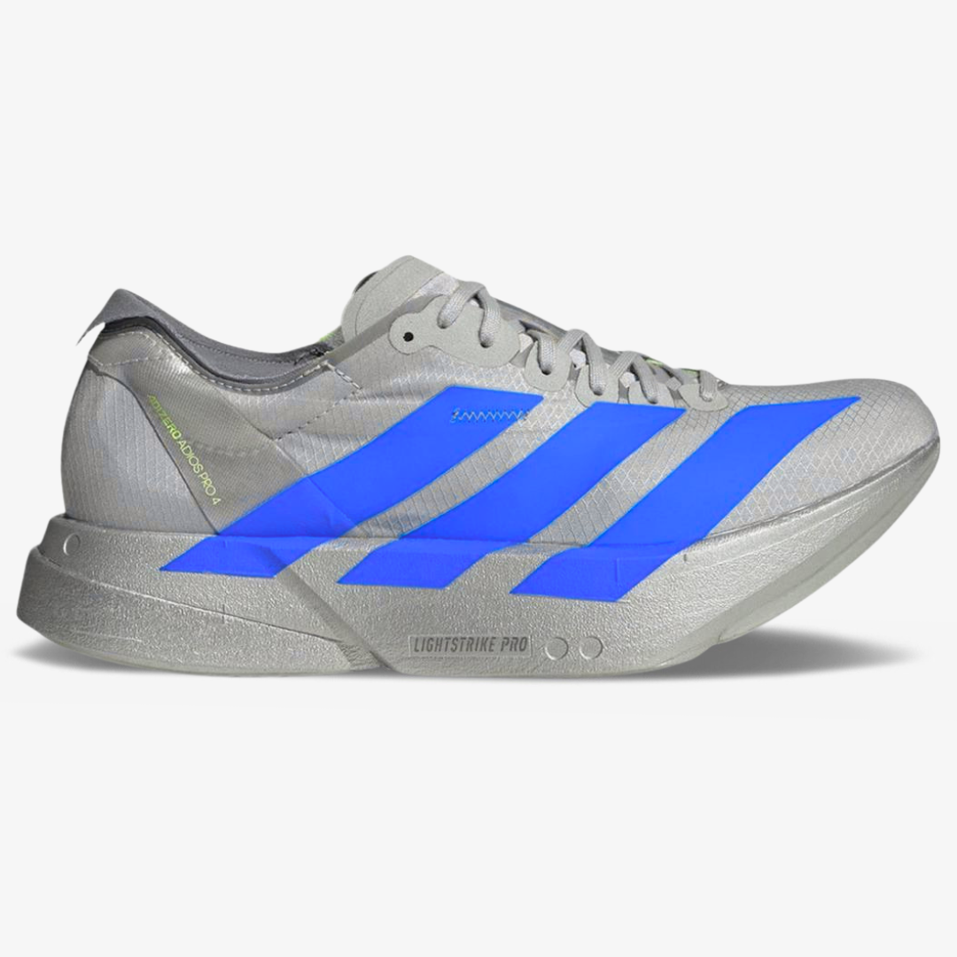 Tênis Adidas Adizero Adios Pro 4 Cinza Metálico/Azul