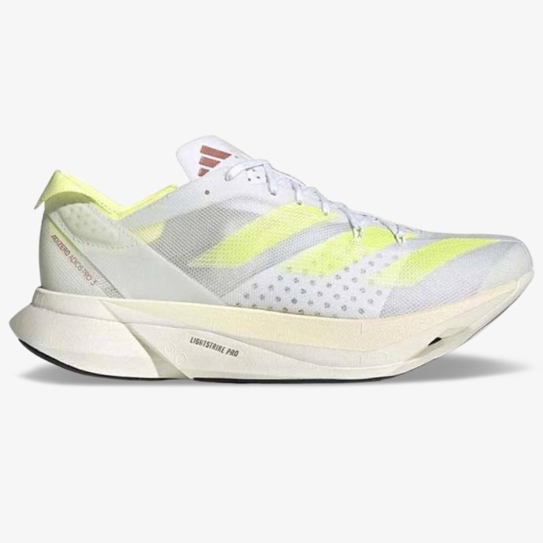 Tênis Adidas Adizero Adios Pro 3 - Branco/Verde Neon