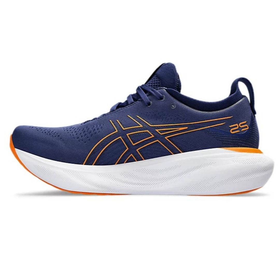 Tênis Asics Gel - Nimbus™ 25 Azul Marinho e Laranja