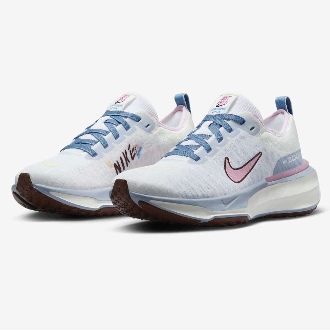 Tênis Nike Invincible Run 3 - Azul/Rosa
