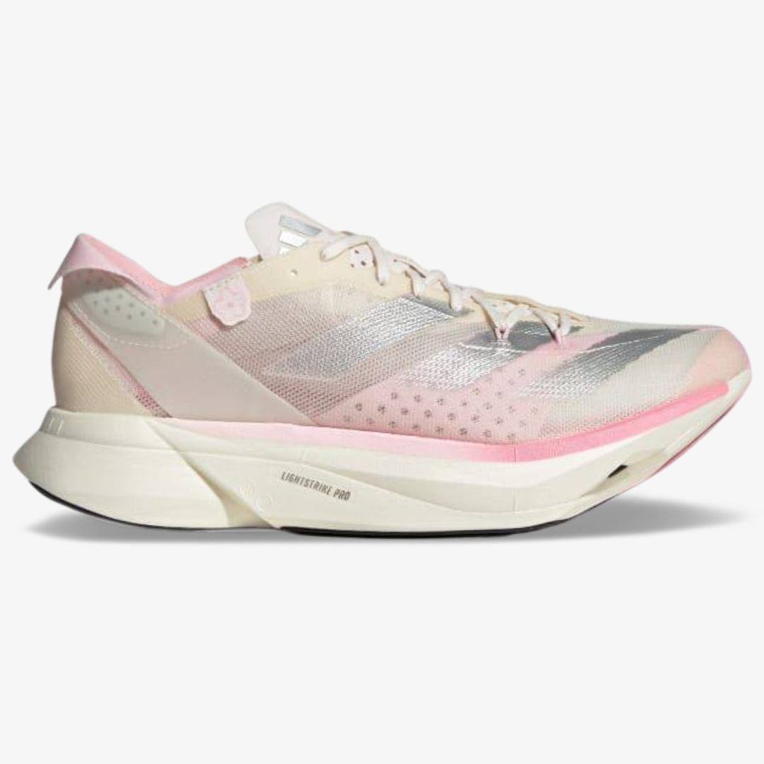 Tênis Adidas Adizero Adios Pro 3 - Branco/Rosa Claro