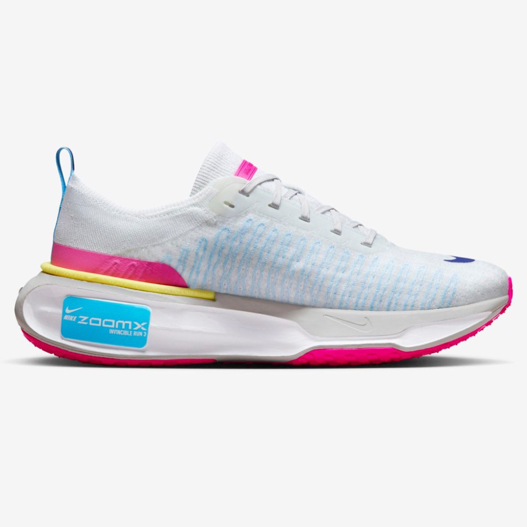 Tênis Nike Invincible Run 3 Branco Rosa