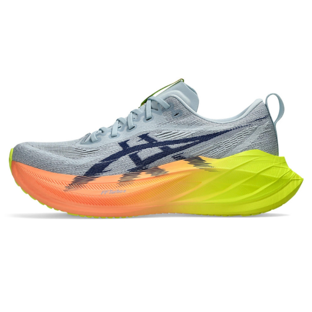 Tênis Asics Superblast 2 Paris - Unissex - Cinza com Verde e Laranja