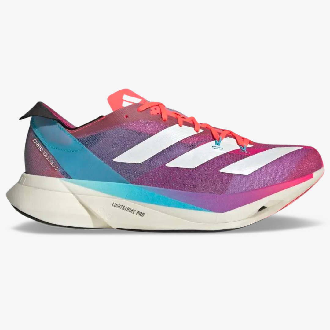 Tênis Adidas Adizero Adios Pro 3 - Signal Pink Cyan