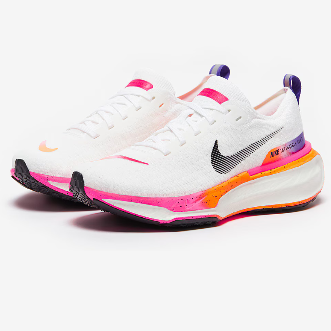 Tênis Nike Invincible Run 3 - Branco/Hyper Rosa