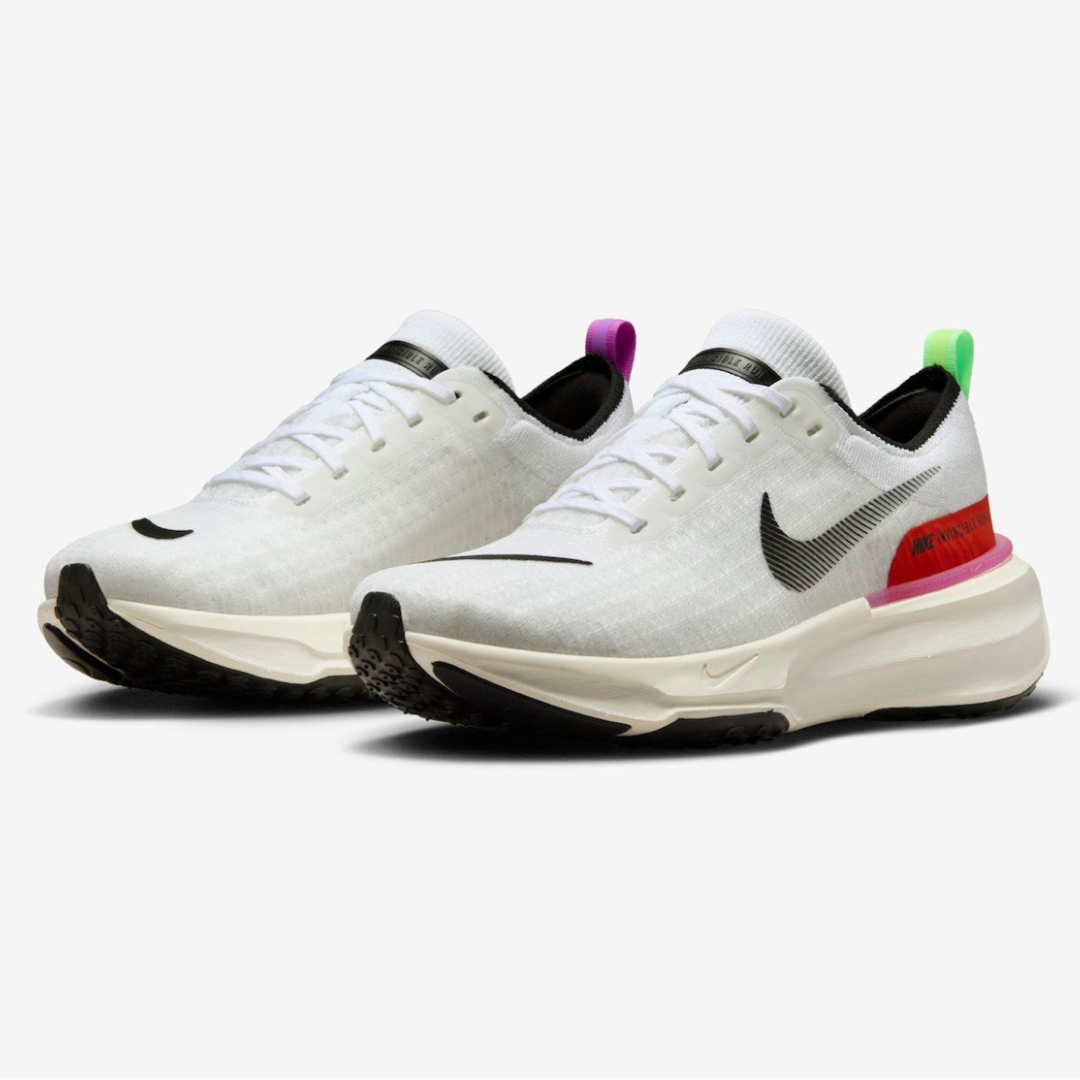 Tênis Nike Invincible Run 3 - Branco/Lime Blast/Blue Lightning/Preto