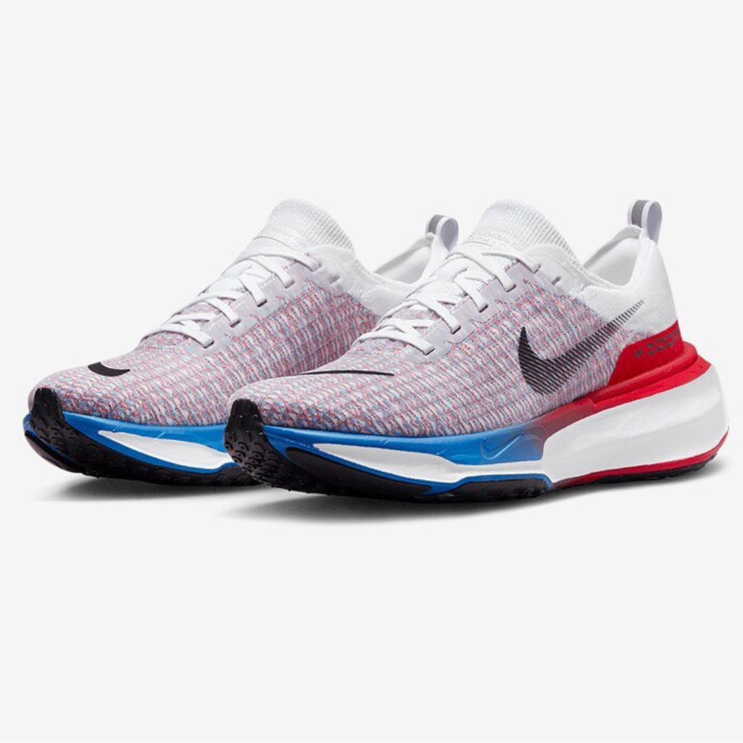 Tênis Nike Invincible Run 3 - Branco/Azul/Vermelho