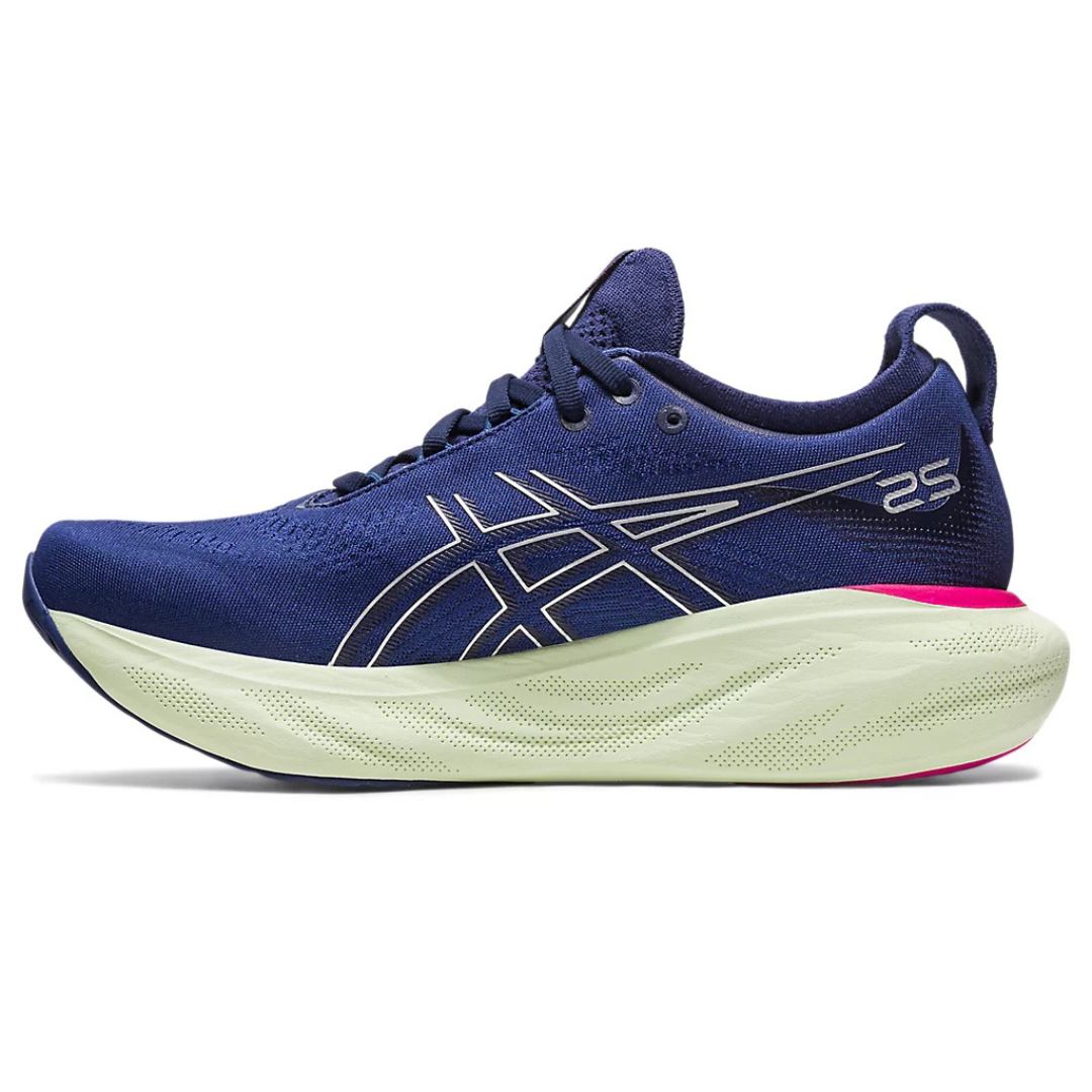 Tênis Asics Gel - Nimbus™ 25 Azul e Rosa