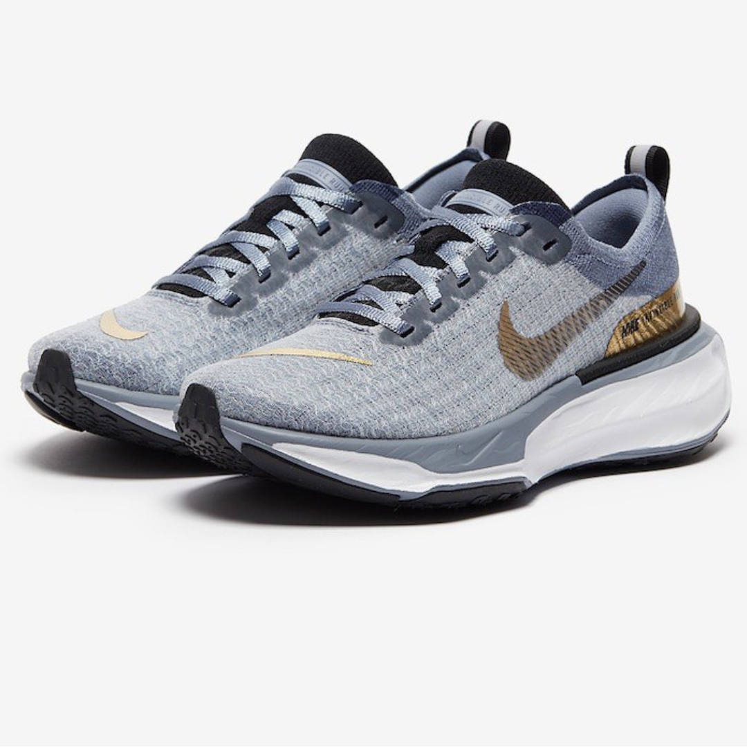 Tênis Nike Invincible Run 3 - Azul/Dourado