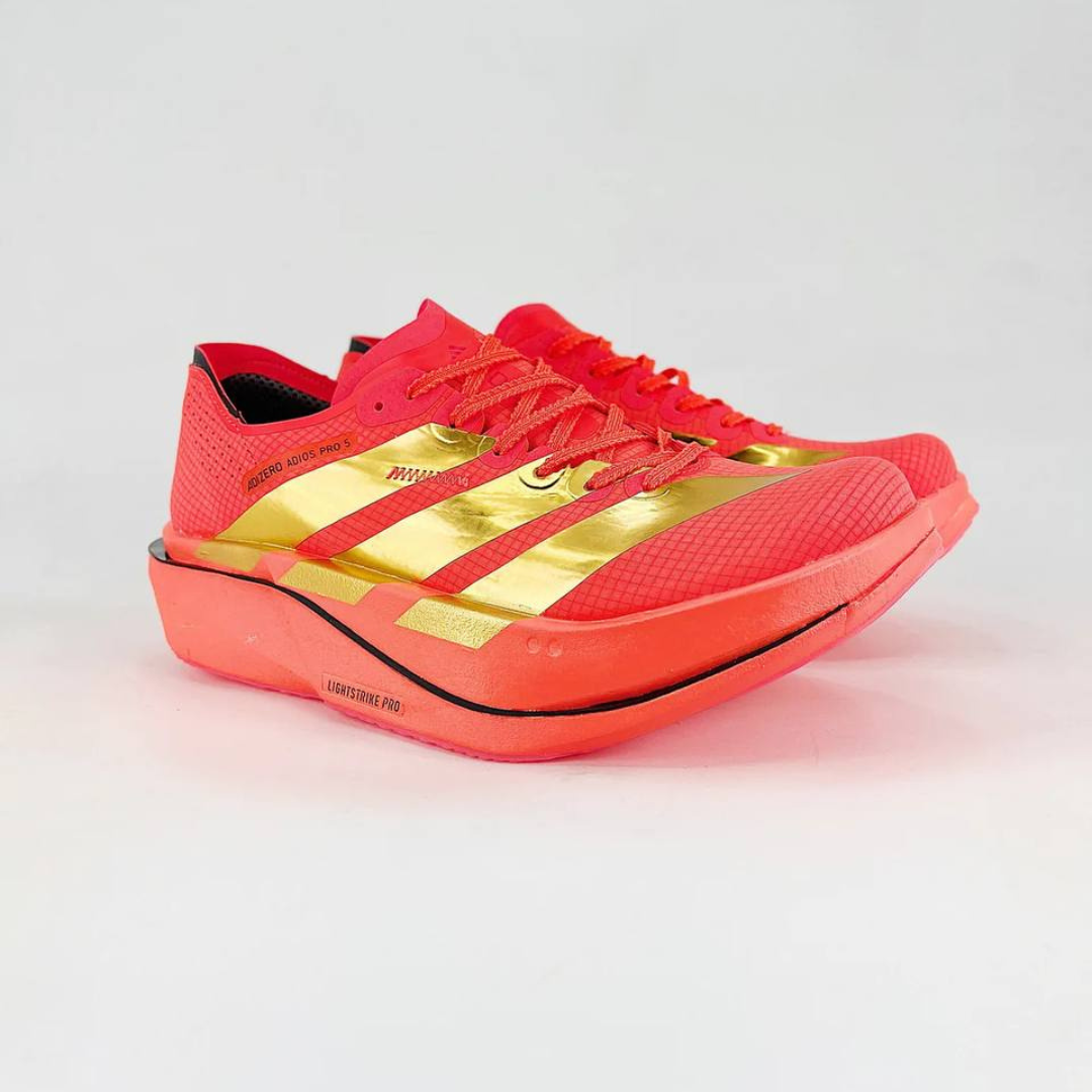 Tênis Adidas Adizero Adios Pro 5 - Vermelho/Dourado