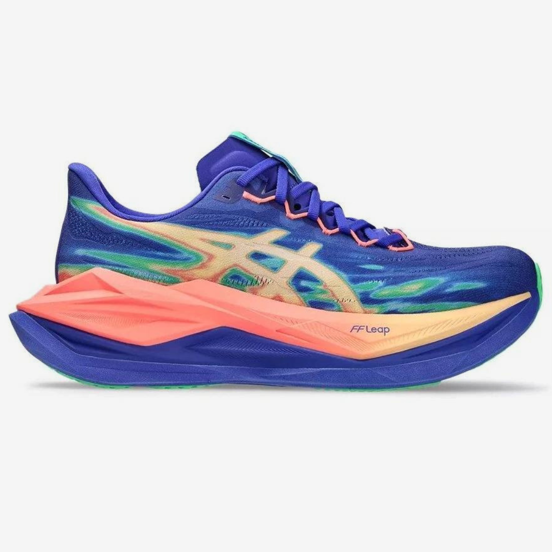 Tênis Asics Superblast 3 - Unissex - Azul/Laranja Claro