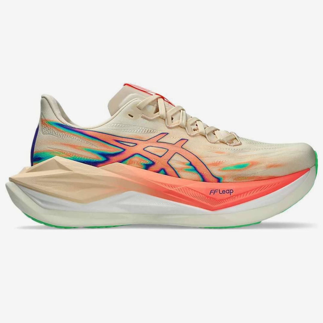 Tênis Asics Superblast 3 - Unissex - Bege/Laranja Claro