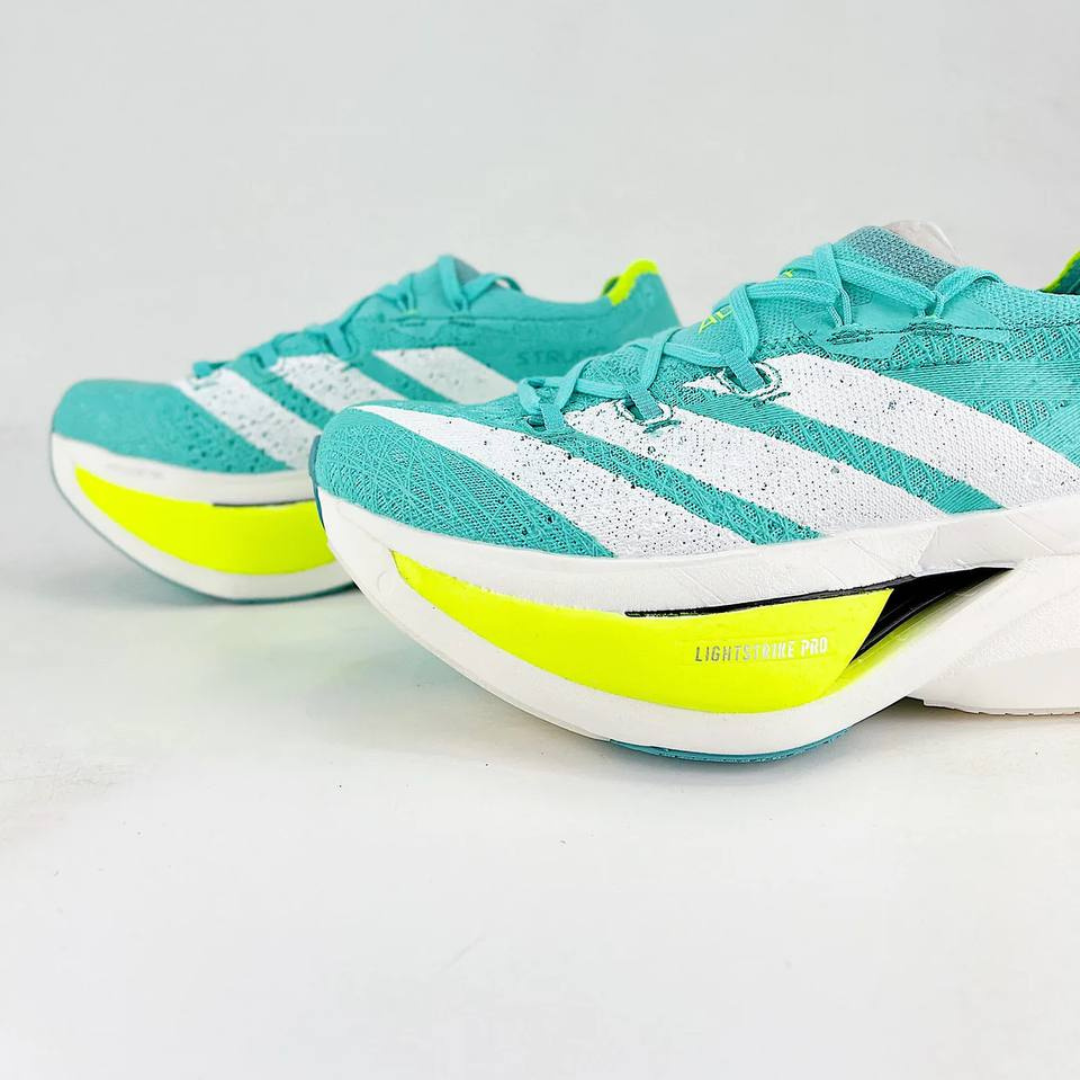 Tênis Adidas Adizero Prime X3 Strung - Flash Aqua/Zero Metalic/Lucid Lemon