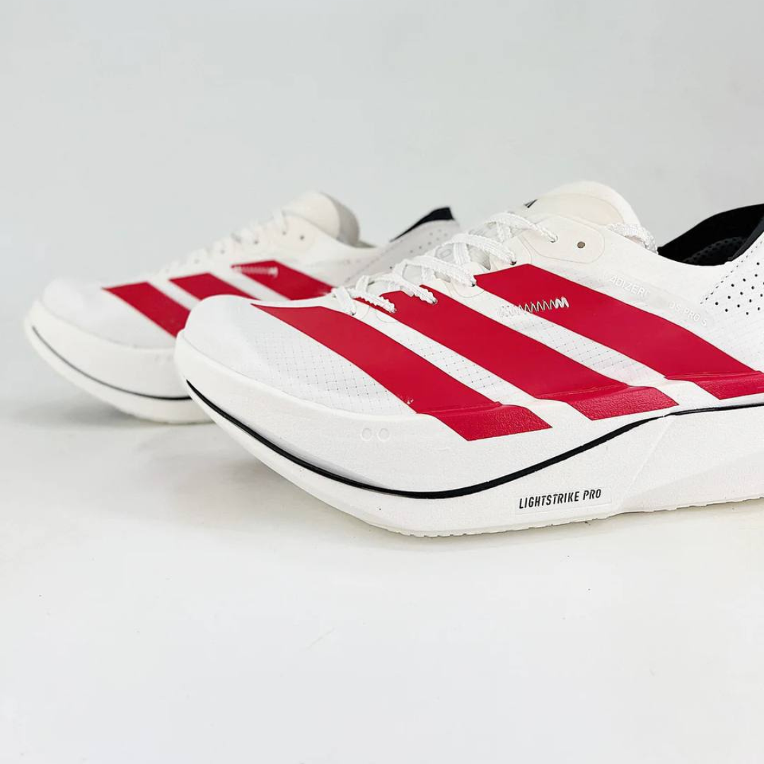 Tênis Adidas Adizero Adios Pro 5 - Branco/Vermelho