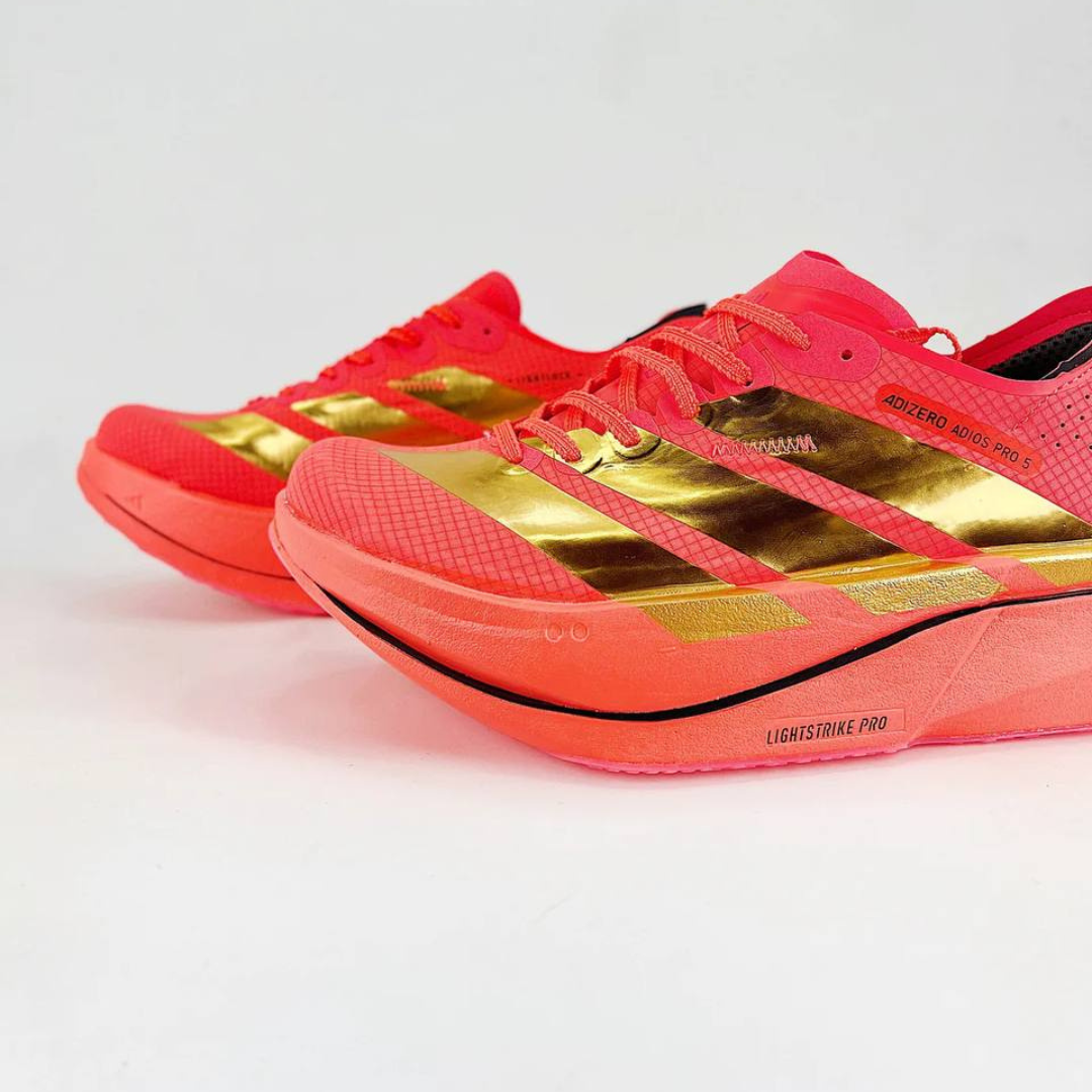 Tênis Adidas Adizero Adios Pro 5 - Vermelho/Dourado