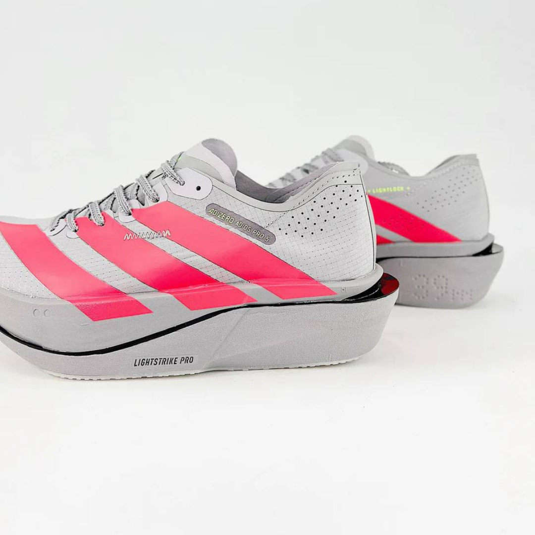 Tênis Adidas Adizero Adios Pro 5 - Cinza/Vermelho