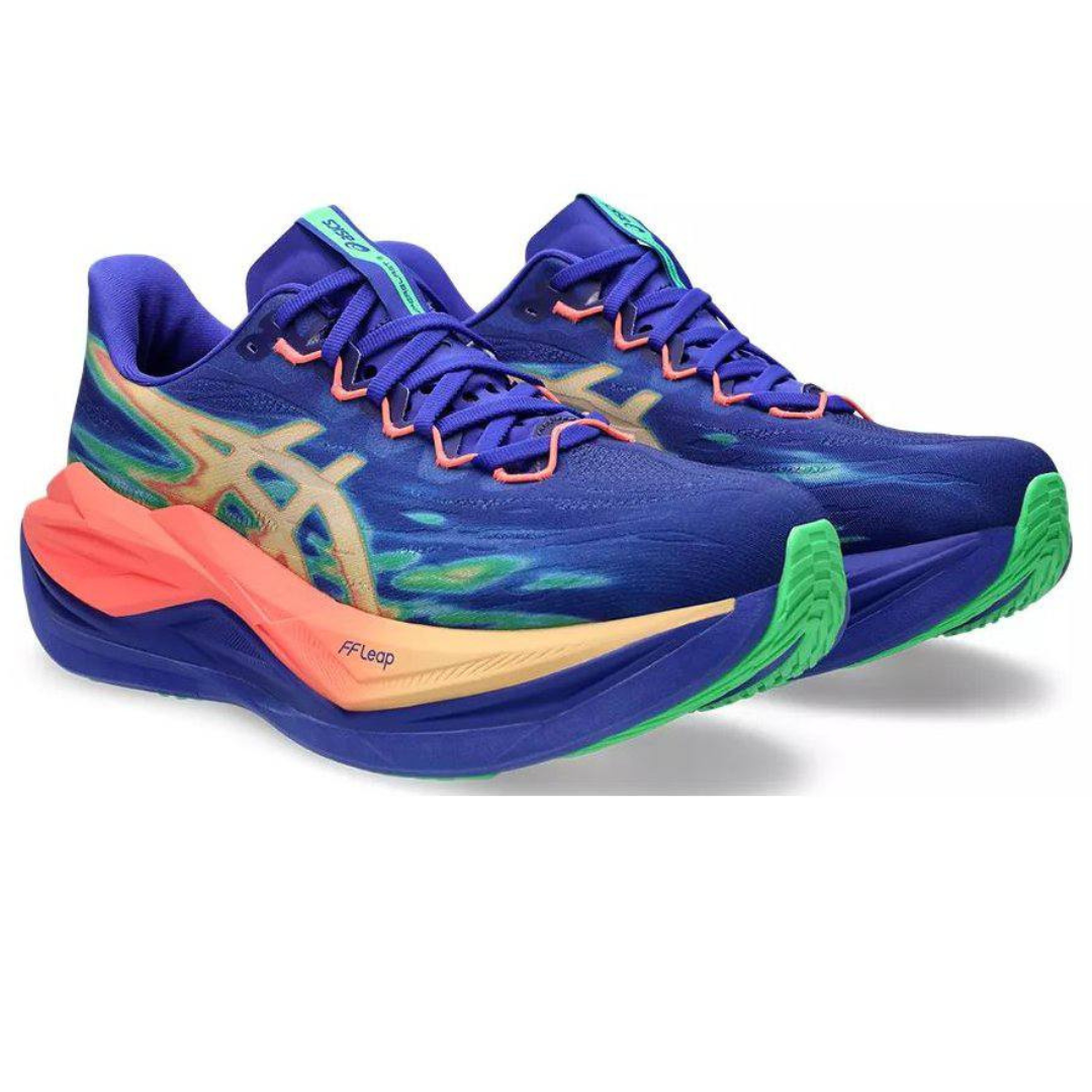 Tênis Asics Superblast 3 - Unissex - Azul/Laranja Claro