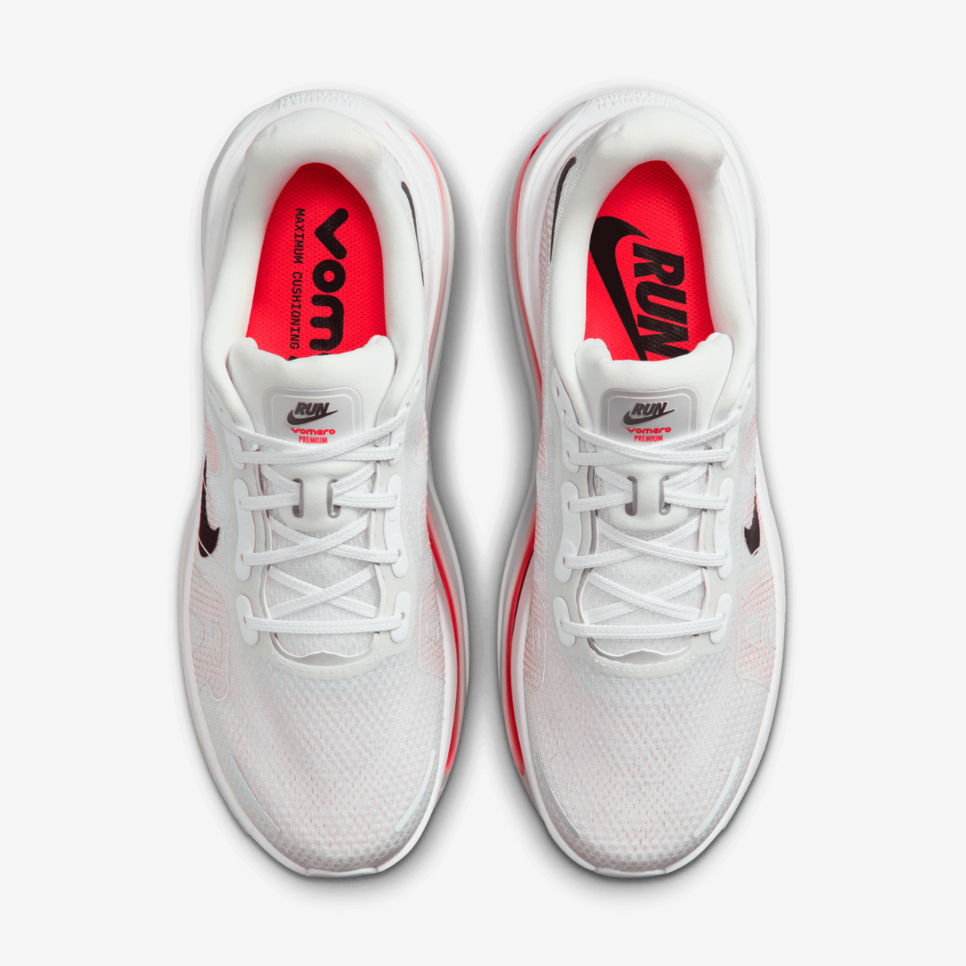 Tênis Nike Vomero Premium - White Bright Crimson