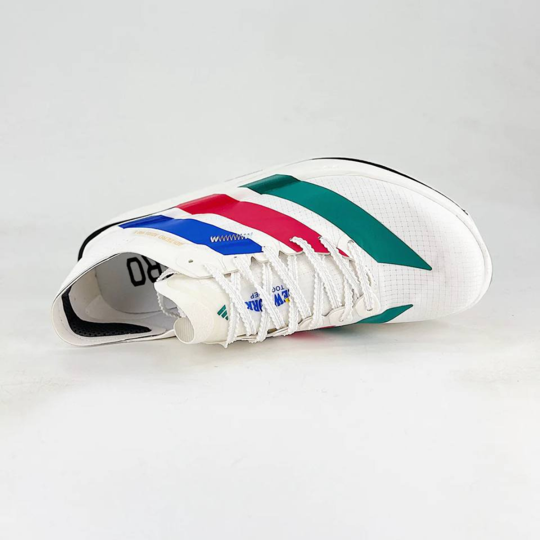 Tênis Adidas Adizero Adios Pro 5 - Branco/Azul/Vermelho/Verde