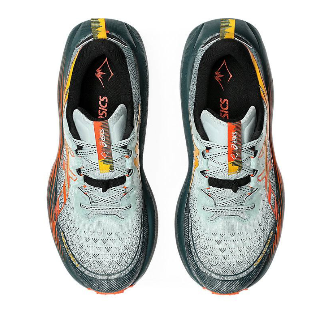 Tênis Asics Trabuco Max 4 - Musgo Frio/Laranja
