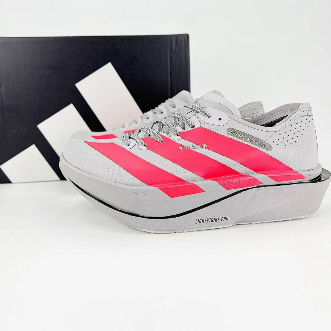Tênis Adidas Adizero Adios Pro 5 - Cinza/Vermelho