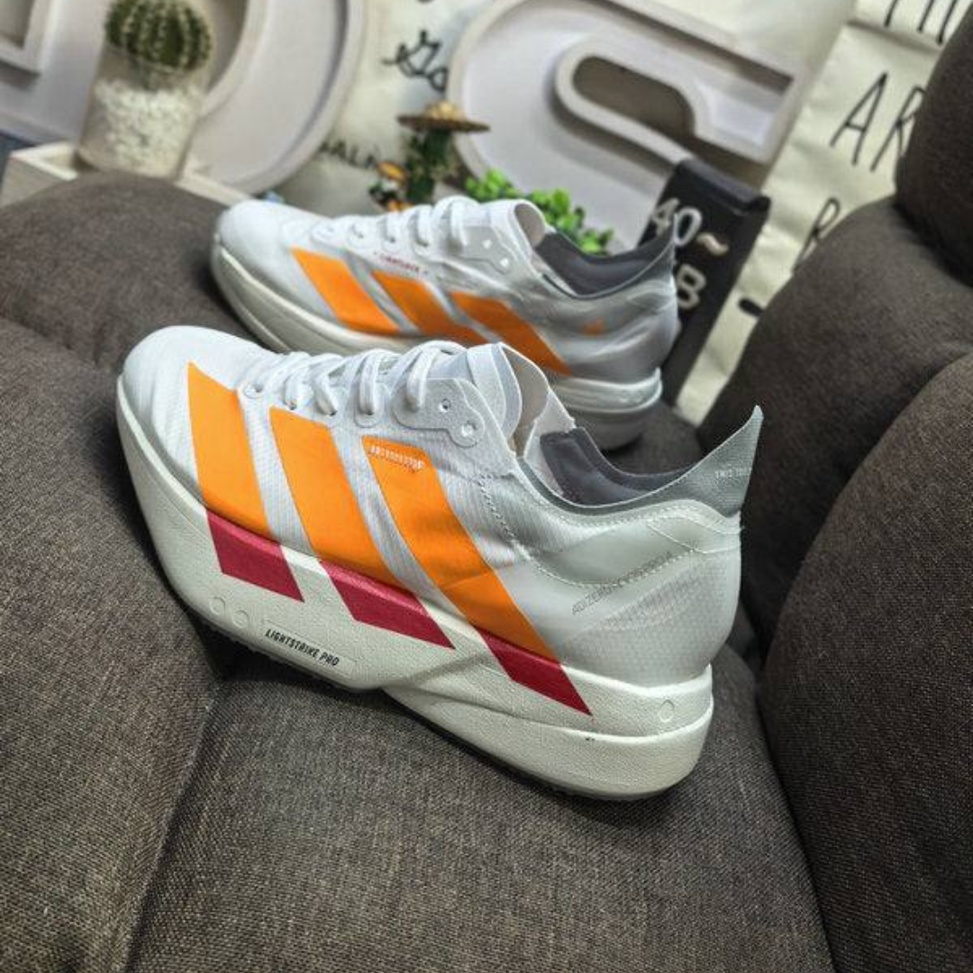 Tênis Adidas Adizero Adios Pro 4 Branco/Laranja