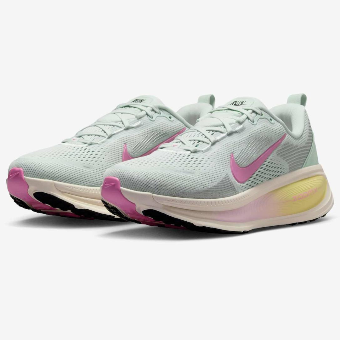 Tênis Nike Vomero 18 - Verde Água/Rosa