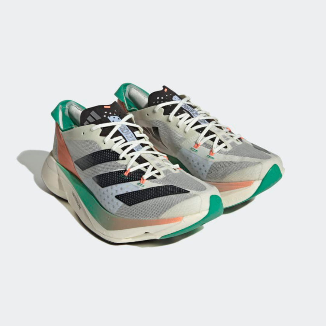 Tênis Adidas Adizero Adios Pro 3 - Branco/Preto/Fusão Coral