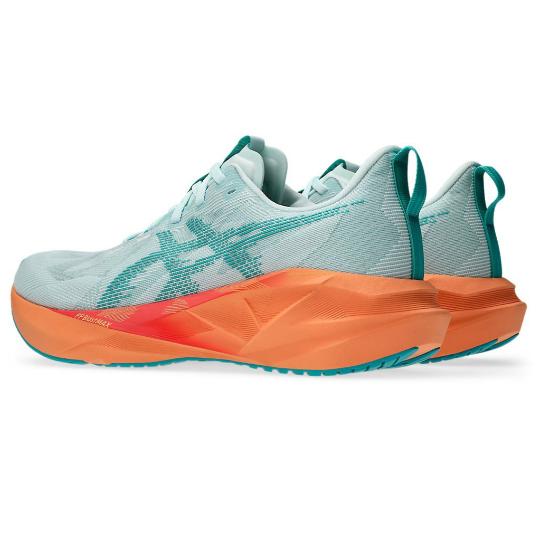 Tênis Asics Novablast 5 - Verde com Laranja