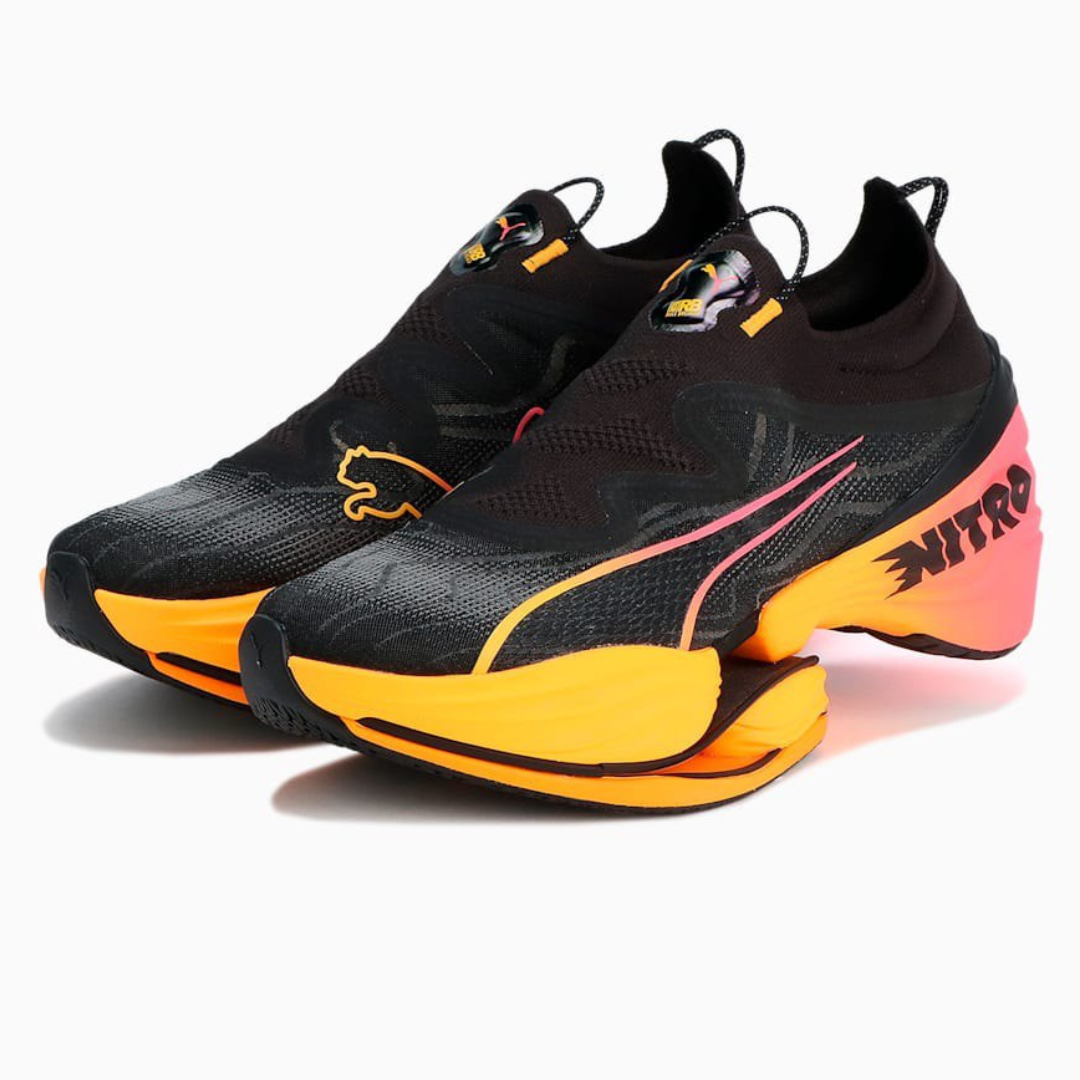Tênis Puma Fast-RB Nitro Elite - Preto/Laranja/Rosa