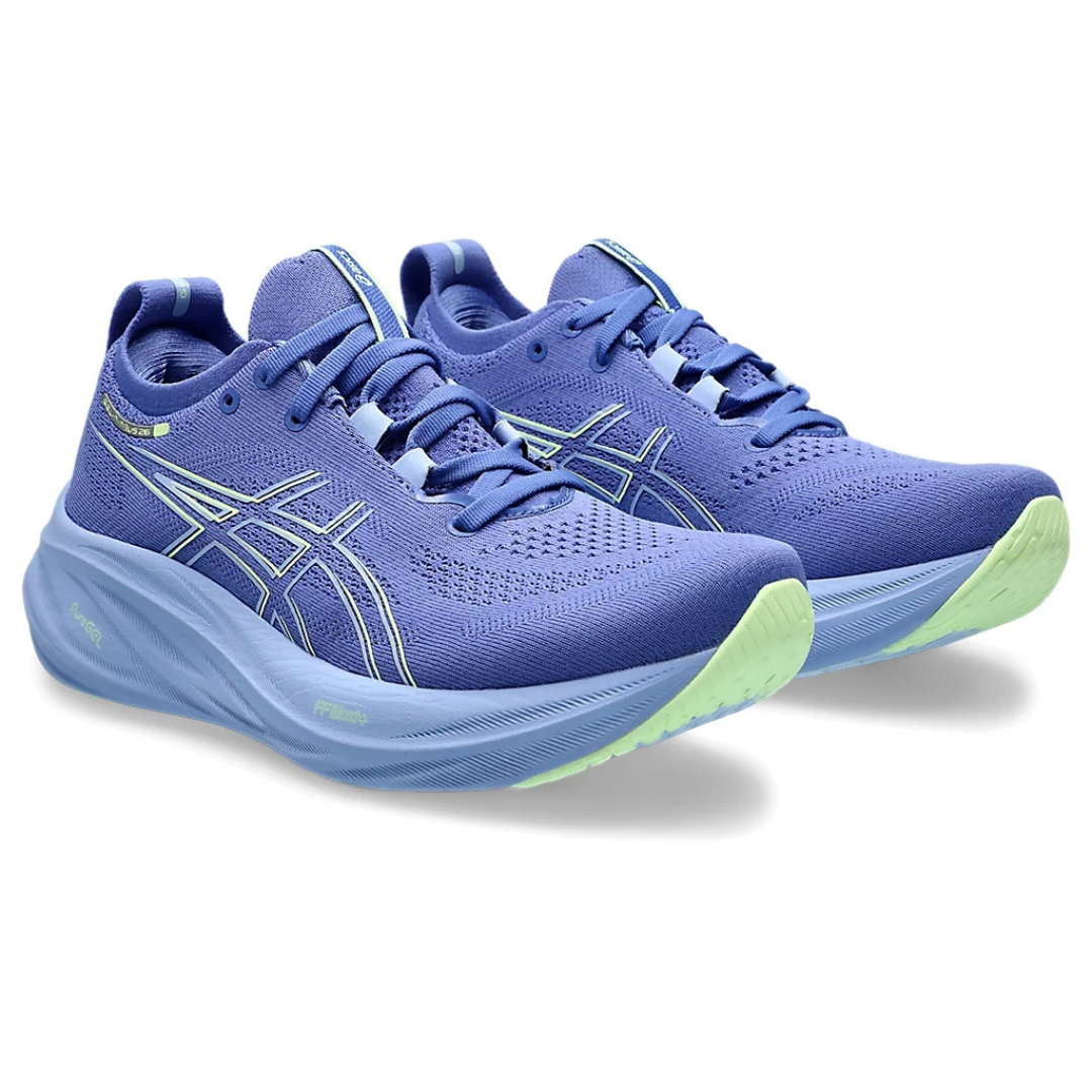 Tênis Asics Gel - Nimbus 26 - Roxo com Lilás e Verde