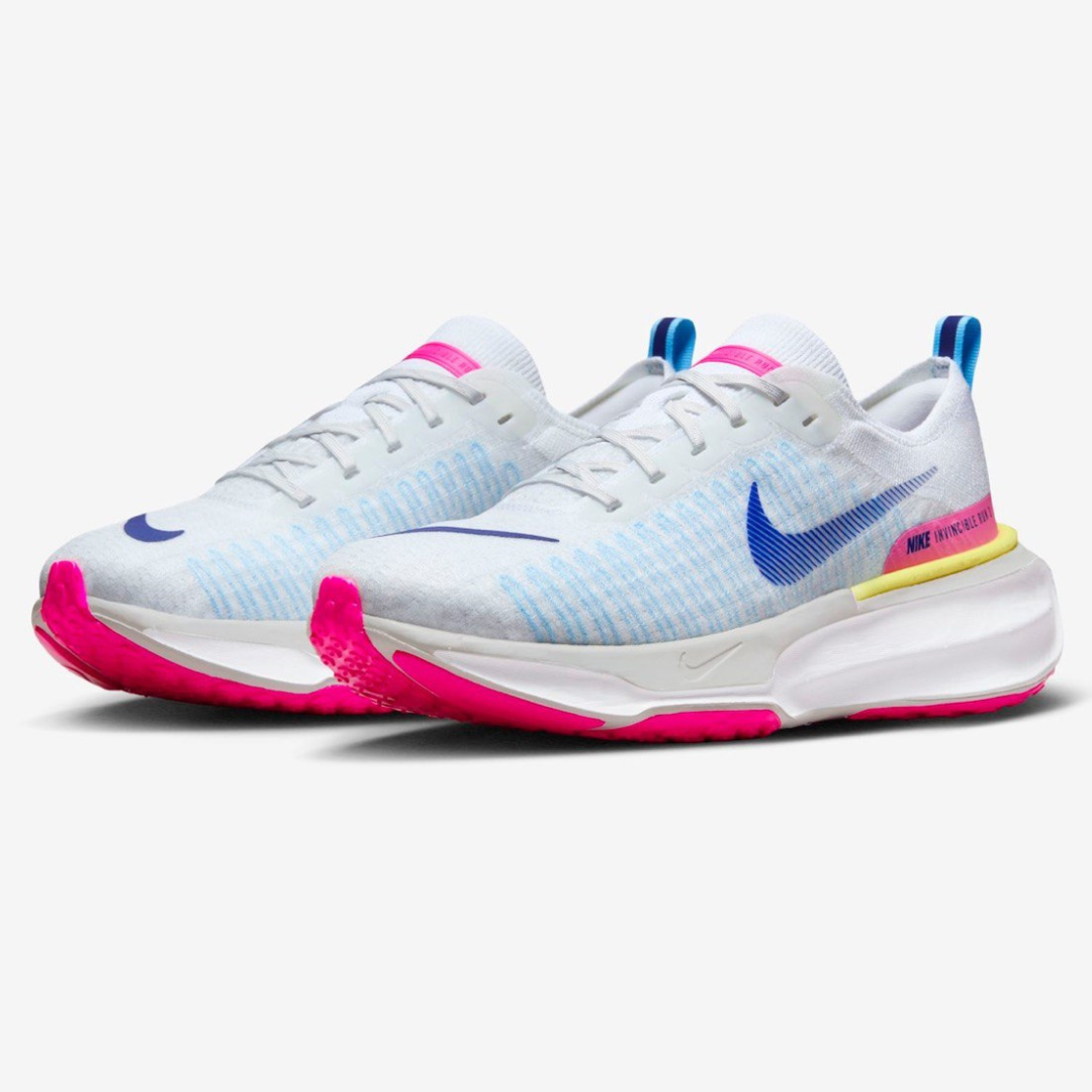 Tênis Nike Invincible Run 3 Branco Rosa