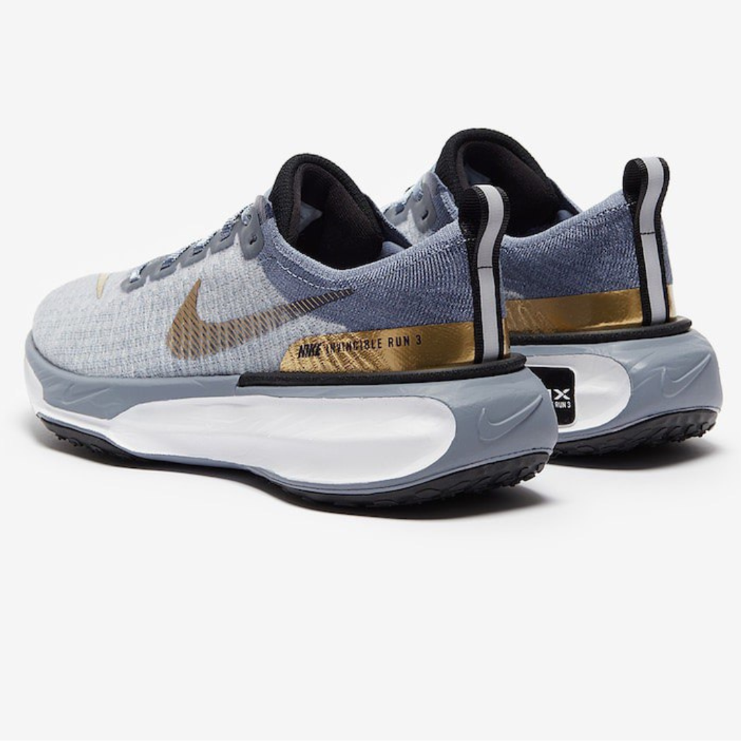 Tênis Nike Invincible Run 3 - Azul/Dourado
