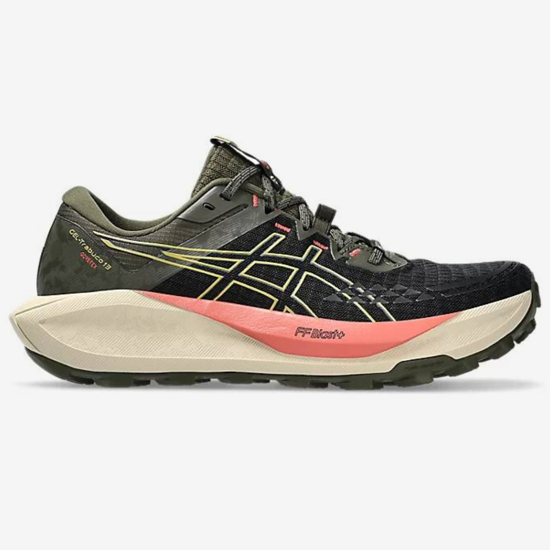 Tênis Asics Gel Trabuco 13 - Verde Oliva/Vermelho