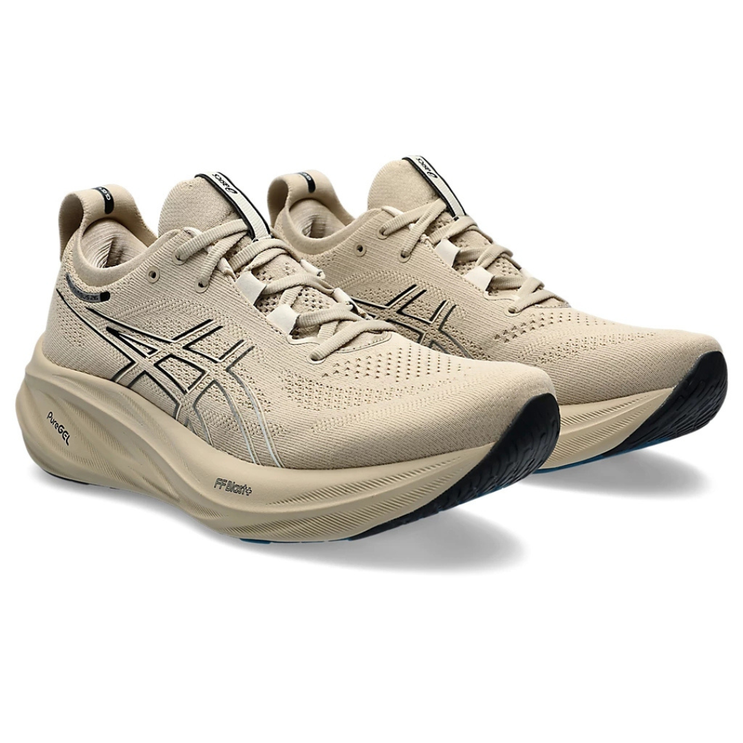 Tênis Asics Gel - Nimbus 26 - Cinza Bege e Preto