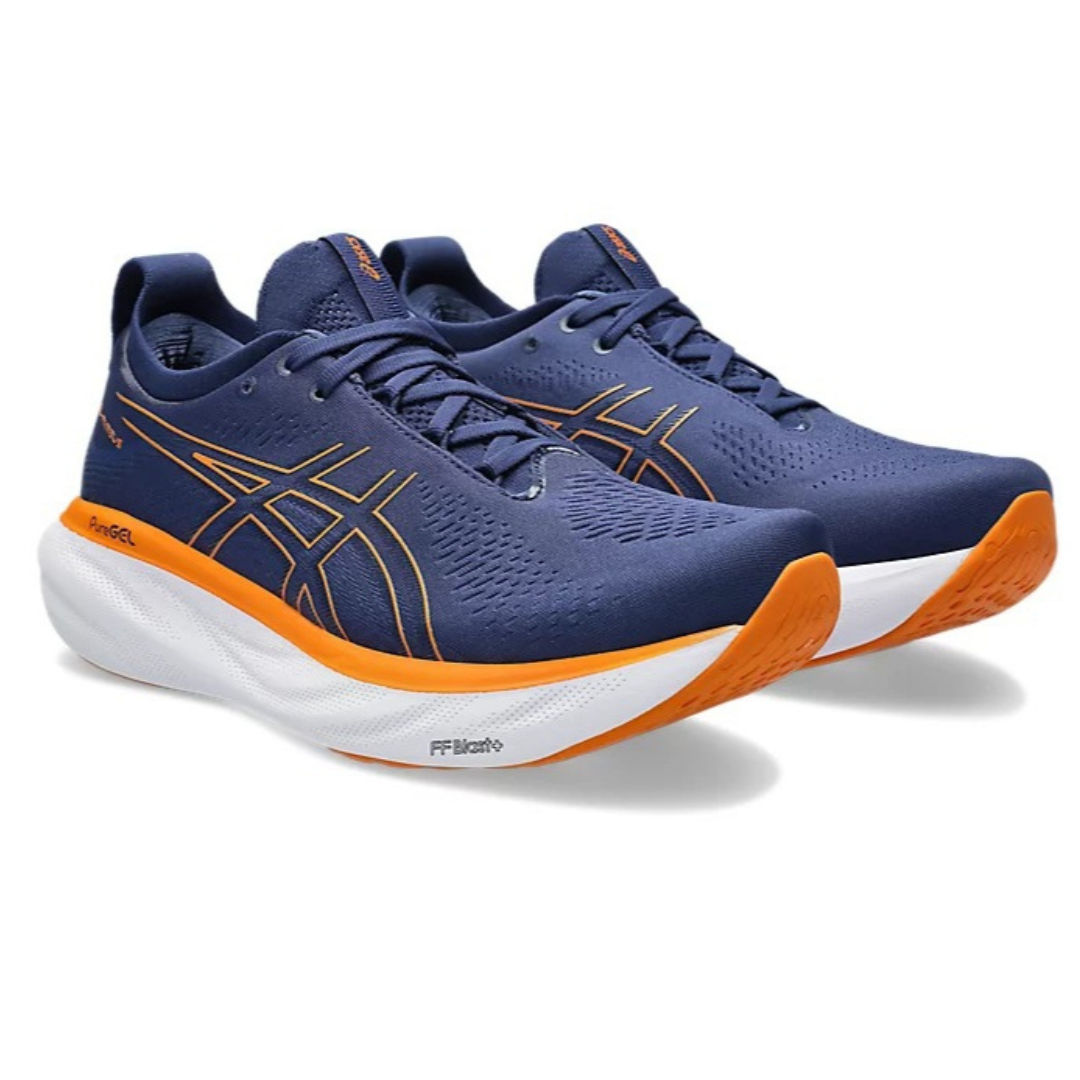Tênis Asics Gel - Nimbus™ 25 Azul Marinho e Laranja