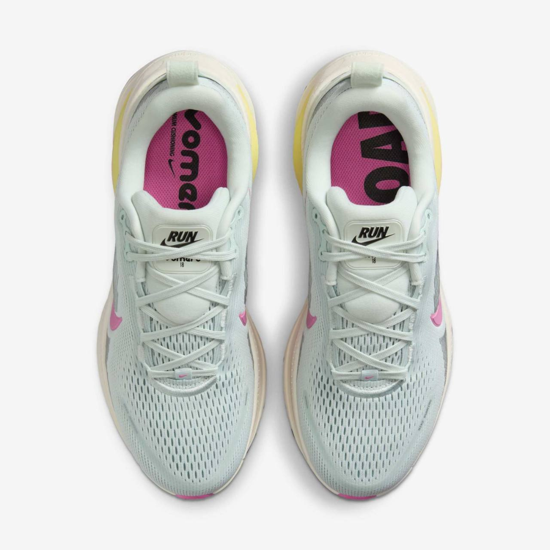 Tênis Nike Vomero 18 - Verde Água/Rosa