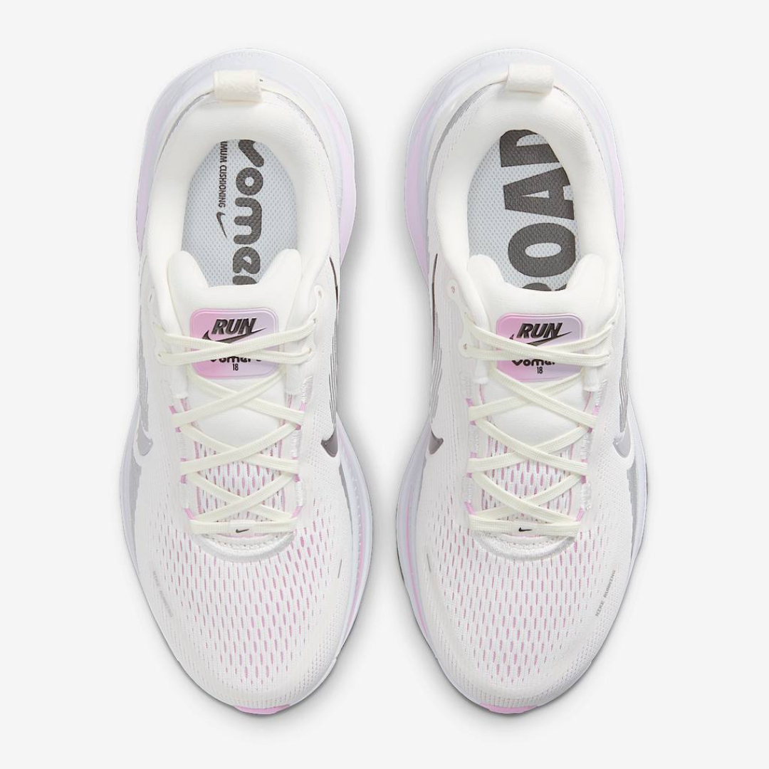 Tênis Nike Vomero 18 - Cinza/Rosa Claro