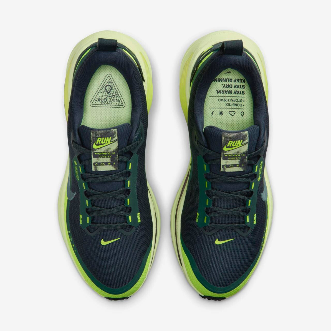 Tênis Nike Vomero 18 GORE-TEX - Verde Escuro/Verde Neon