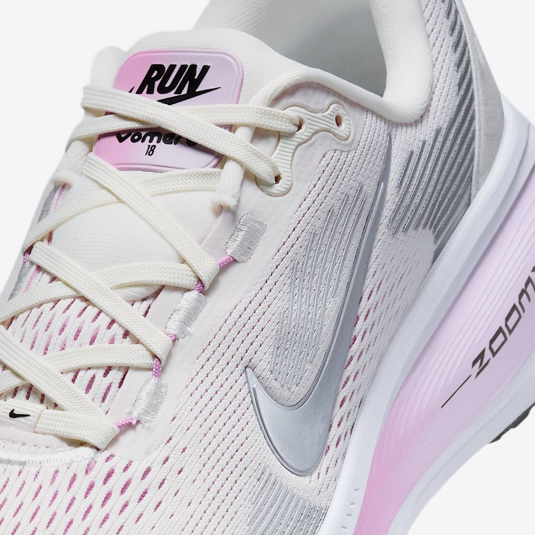 Tênis Nike Vomero 18 - Cinza/Rosa Claro
