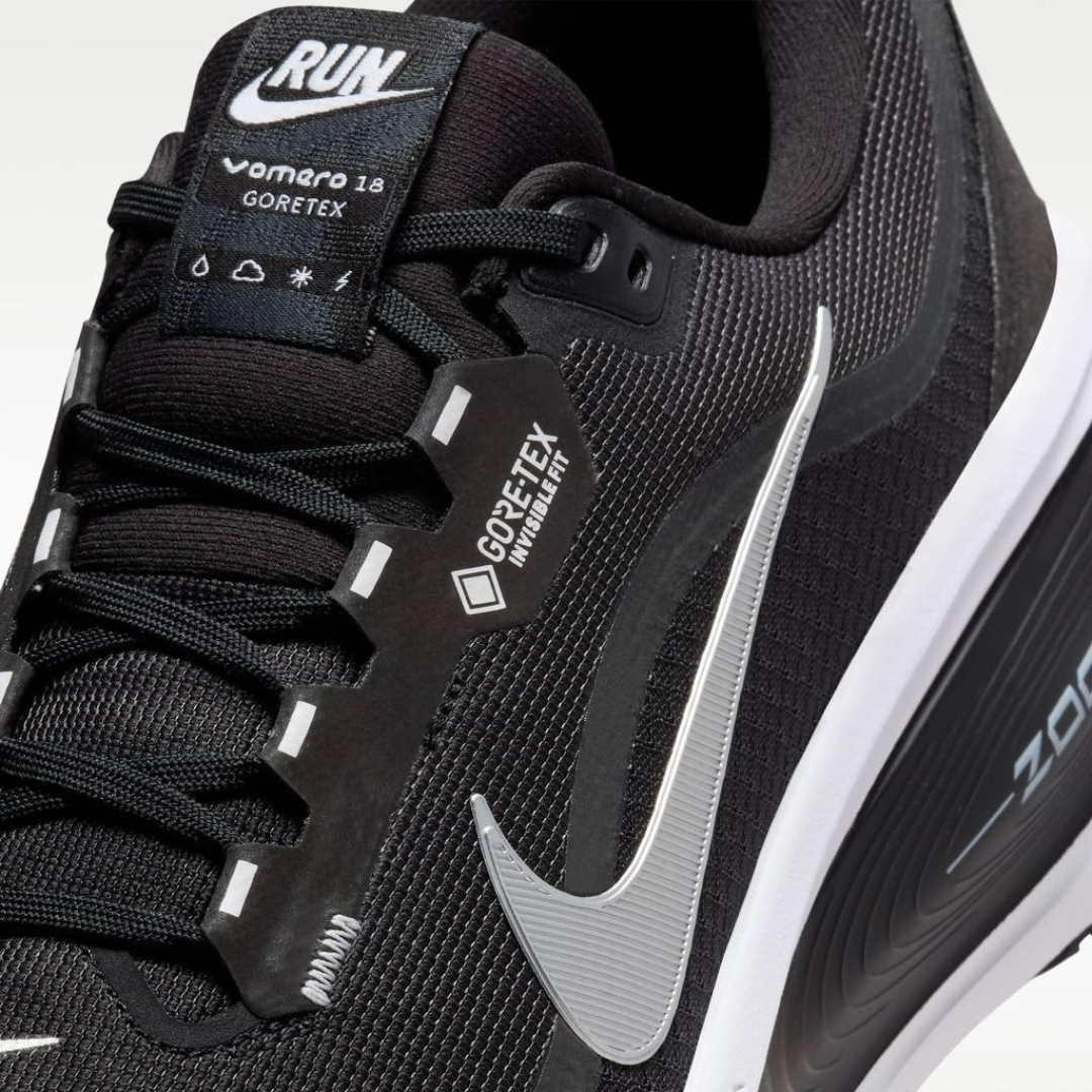 Tênis Nike Vomero 18 GORE-TEX - Preto/Branco