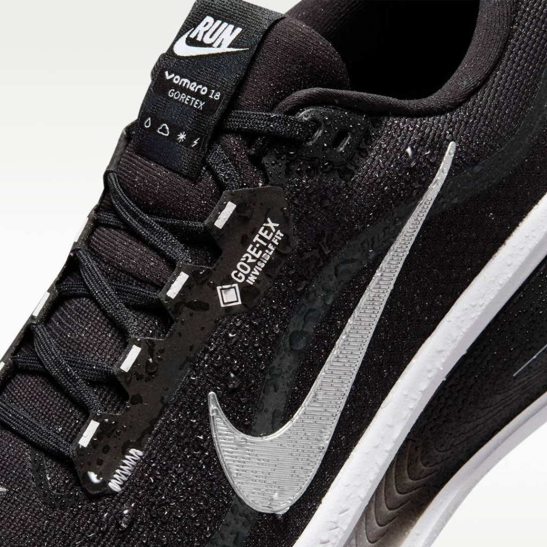 Tênis Nike Vomero 18 GORE-TEX - Preto/Branco