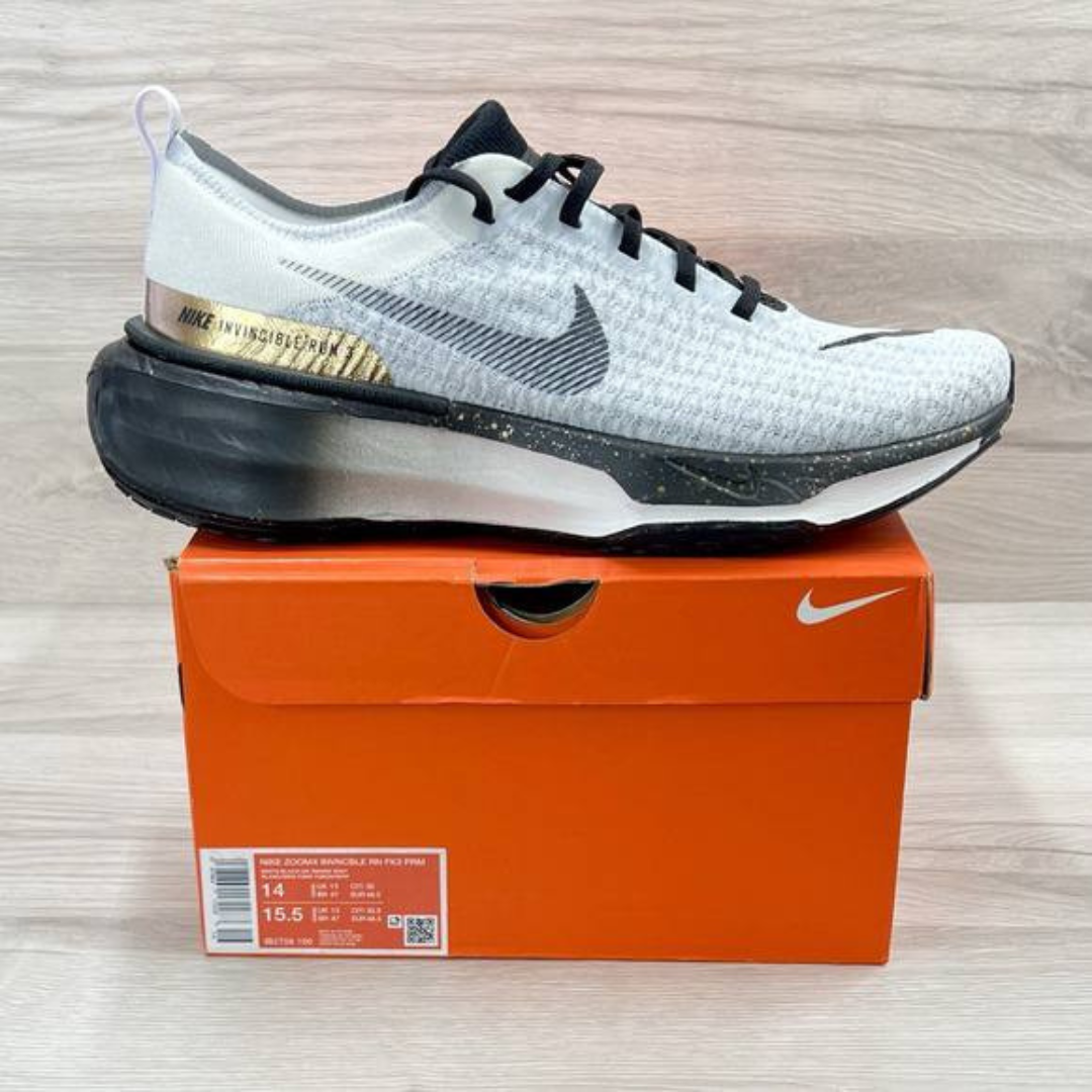 Tênis Nike Invincible Run 3 - Cinza/Preto Gold
