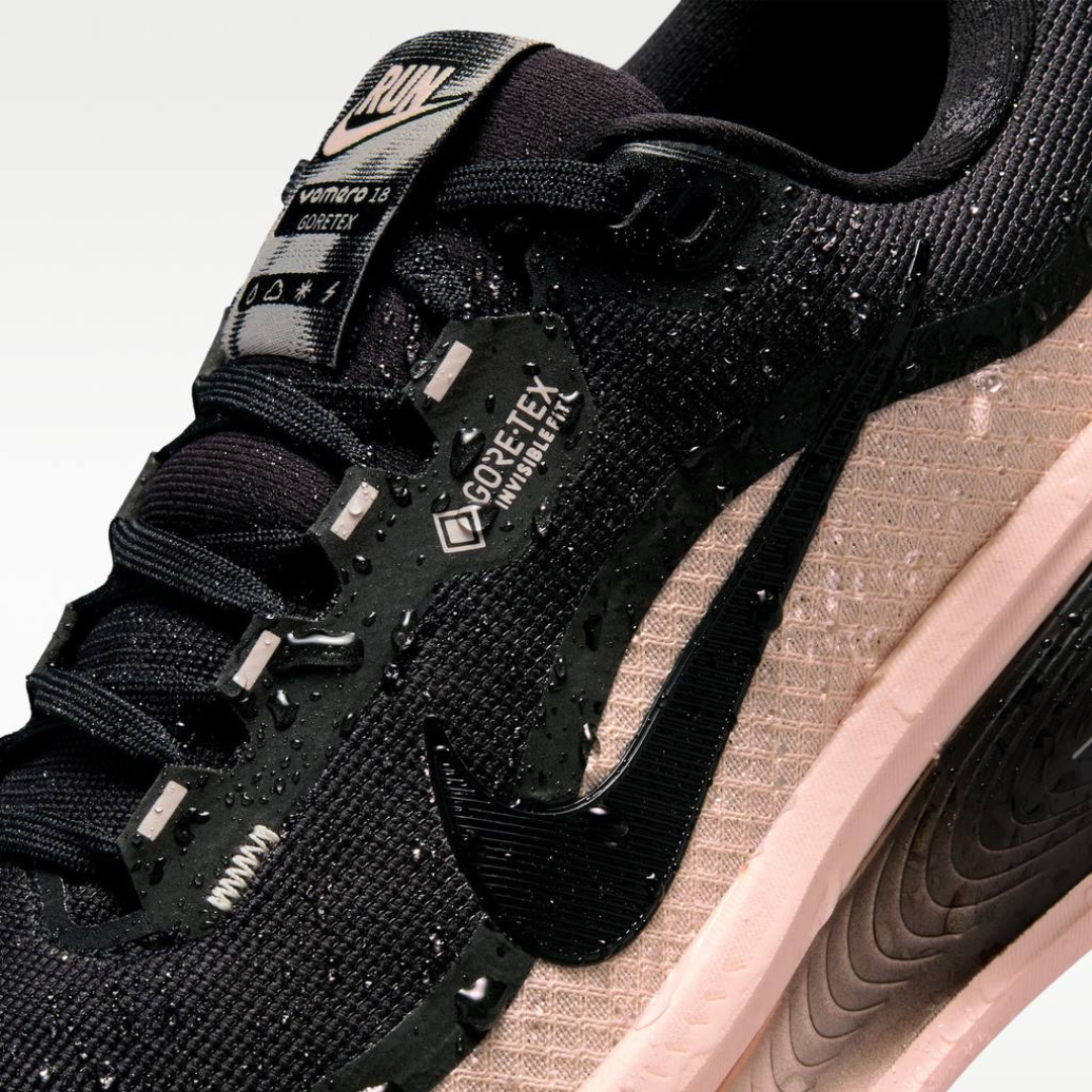 Tênis Nike Vomero 18 GORE-TEX - Preto/Rosa Claro