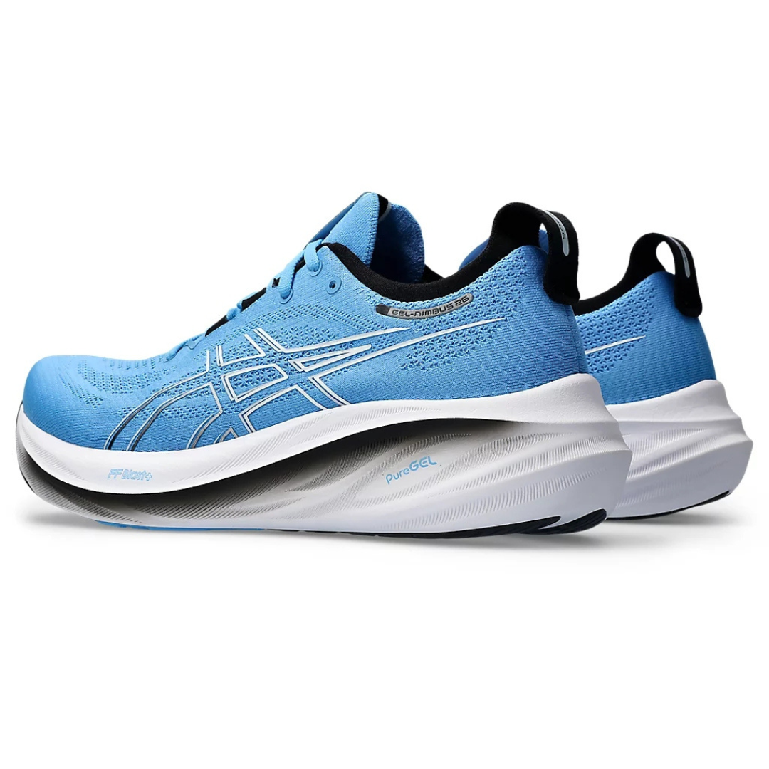 Tênis Asics Gel - Nimbus 26 - Azul com Branco e Preto