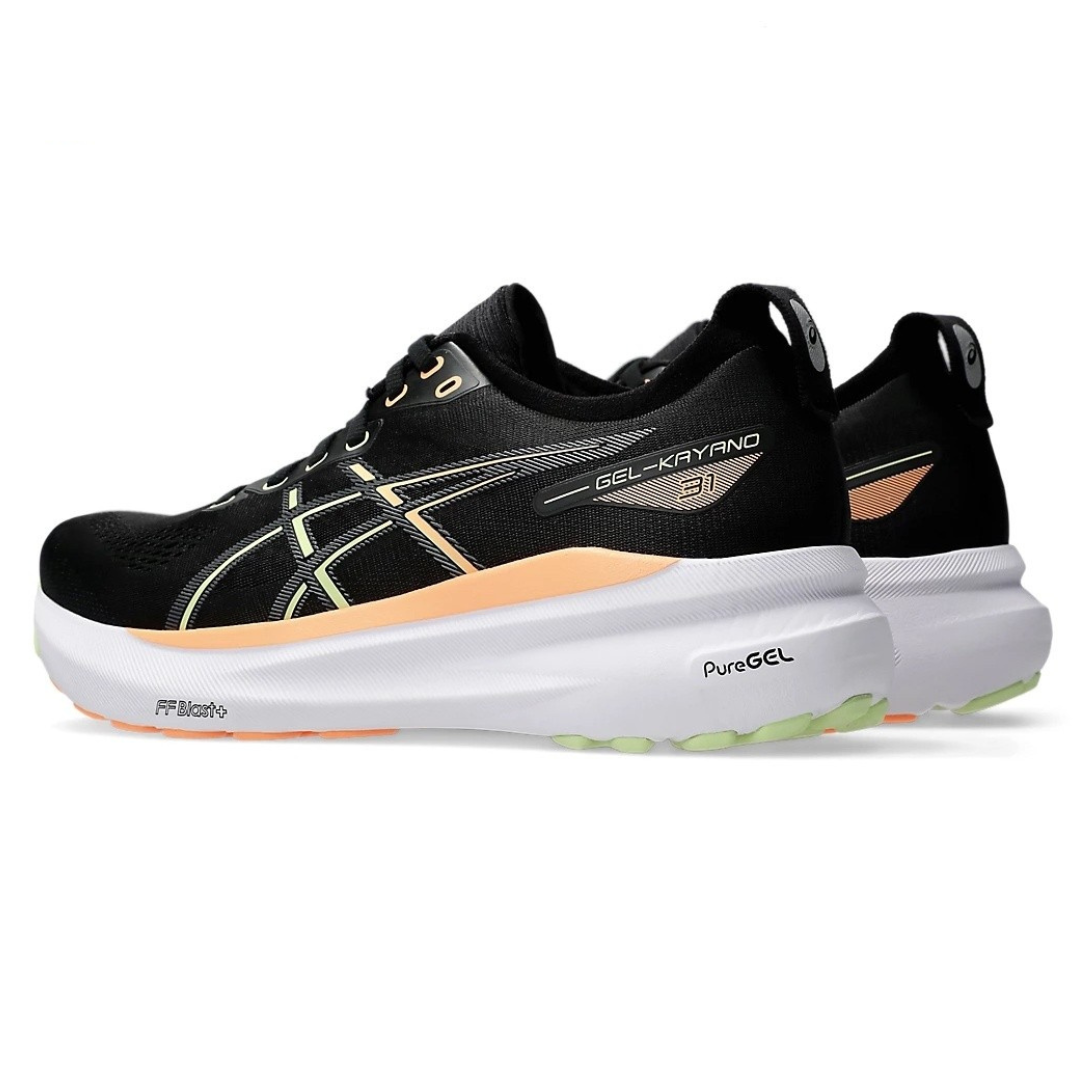 Tênis Asics Gel-Kayano 31 Preto com Branco e Laranja