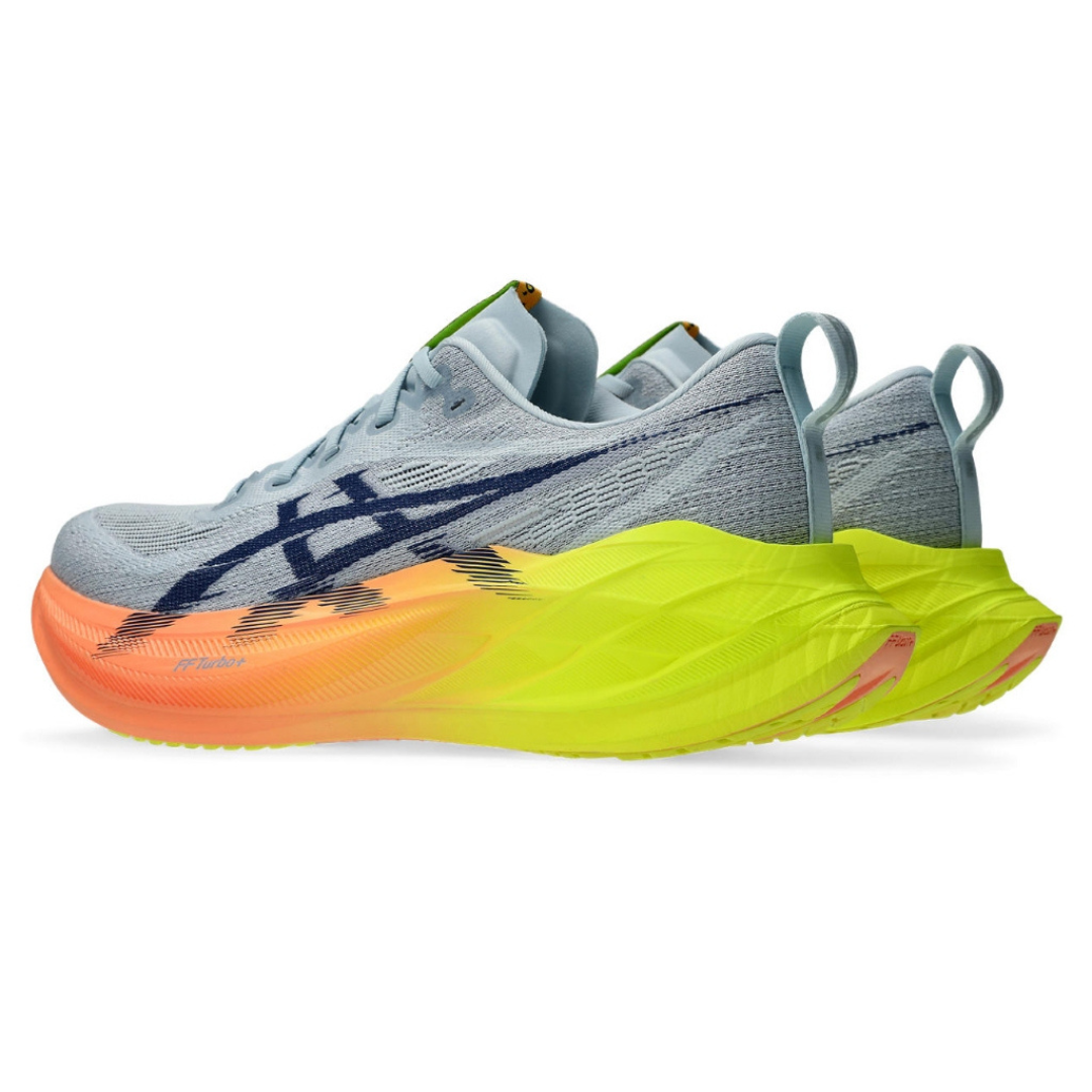 Tênis Asics Superblast 2 Paris - Unissex - Cinza com Verde e Laranja